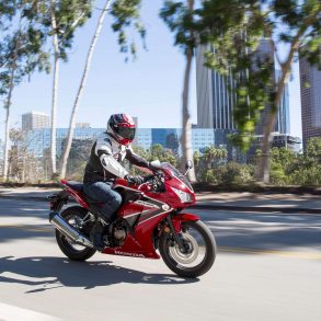 2020 Honda CBR300R in the city