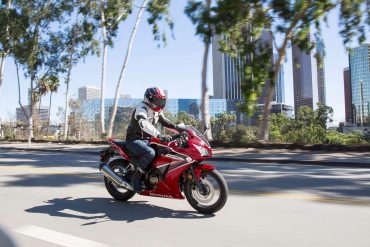2020 Honda CBR300R in the city
