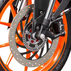 Front wheel of KTM 390 Duke