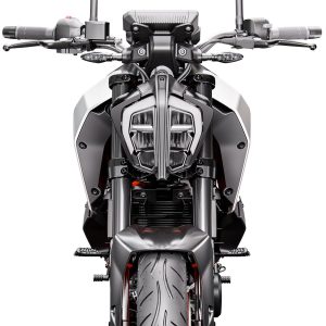 Head-on view of KTM 390 Duke