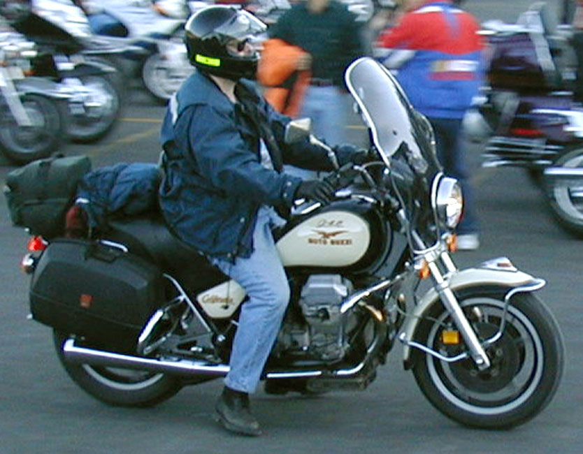 Don't drag your feet or duck walk whilst riding the bike