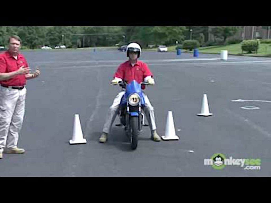 Dangers of duck walking on a motorcycle