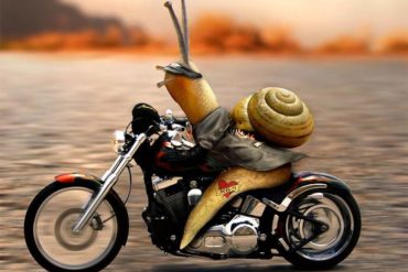 Riding in slow motion