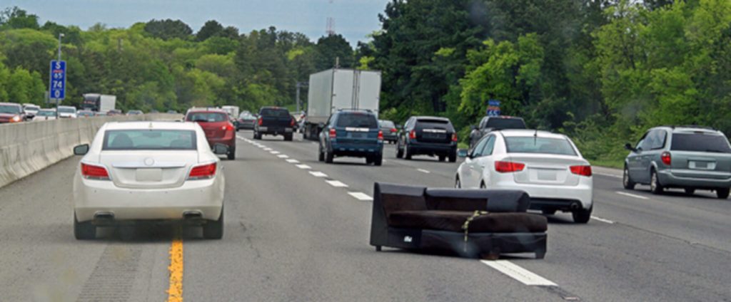 Training to react to unforeseen obstacles on the road