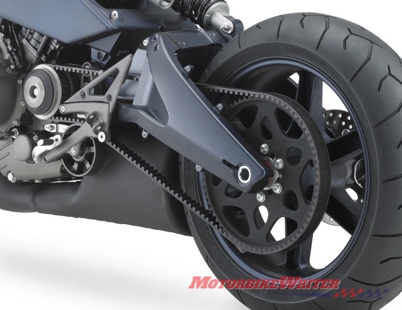 Belt drive from a later model Buell sport bike