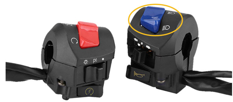 motorcycle headlight switch