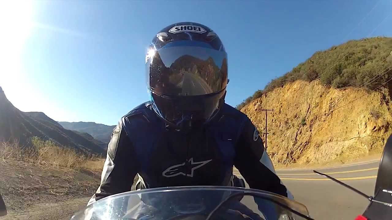 riding tip - keep visor closed