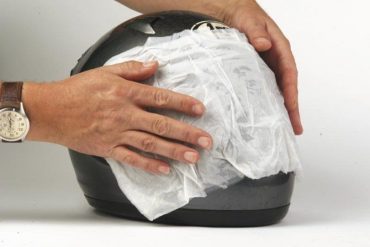 Cleaning The Motorcycle Helmet