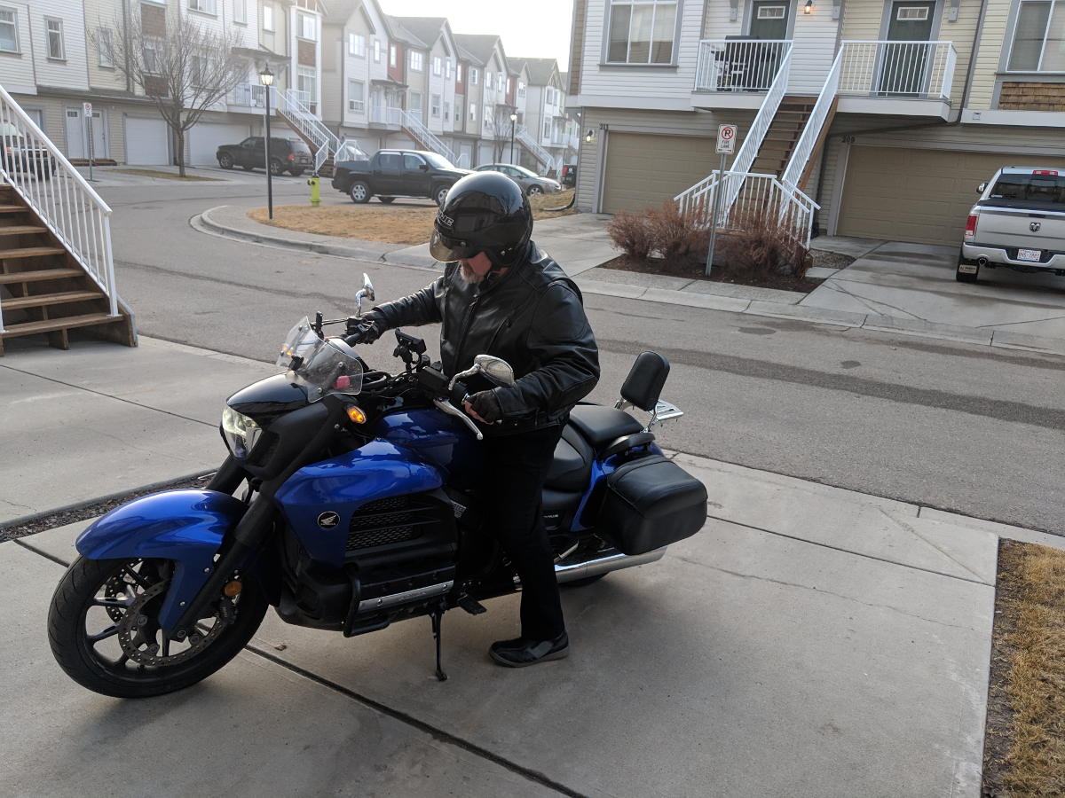 Putting your foot on the ground