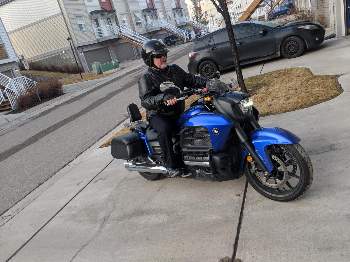 Assuming the riding ready position