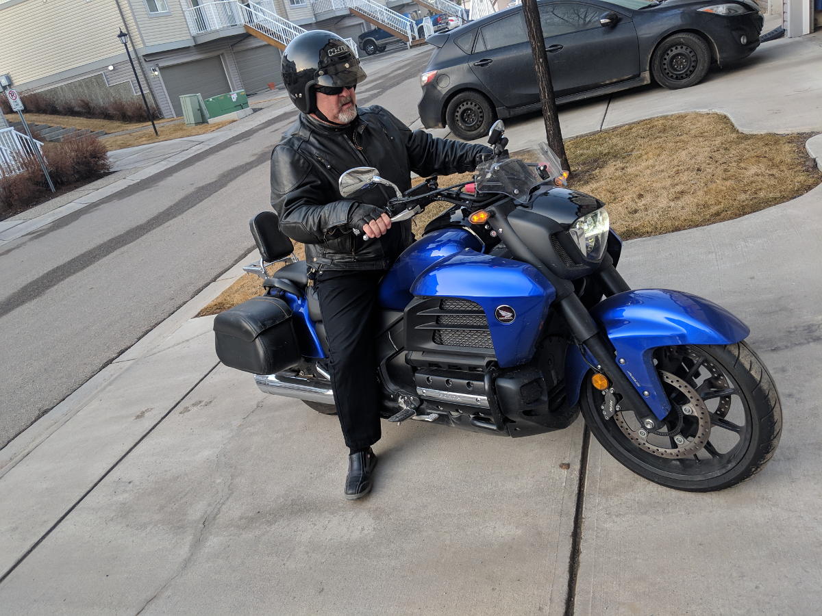 Assuming the riding ready position