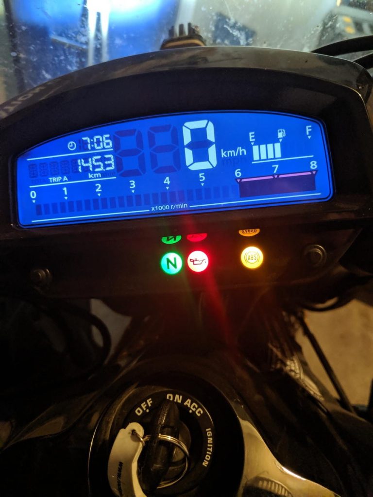 Motorcycle neutral light