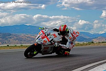 Rider exhibiting clutch control on motorcycle