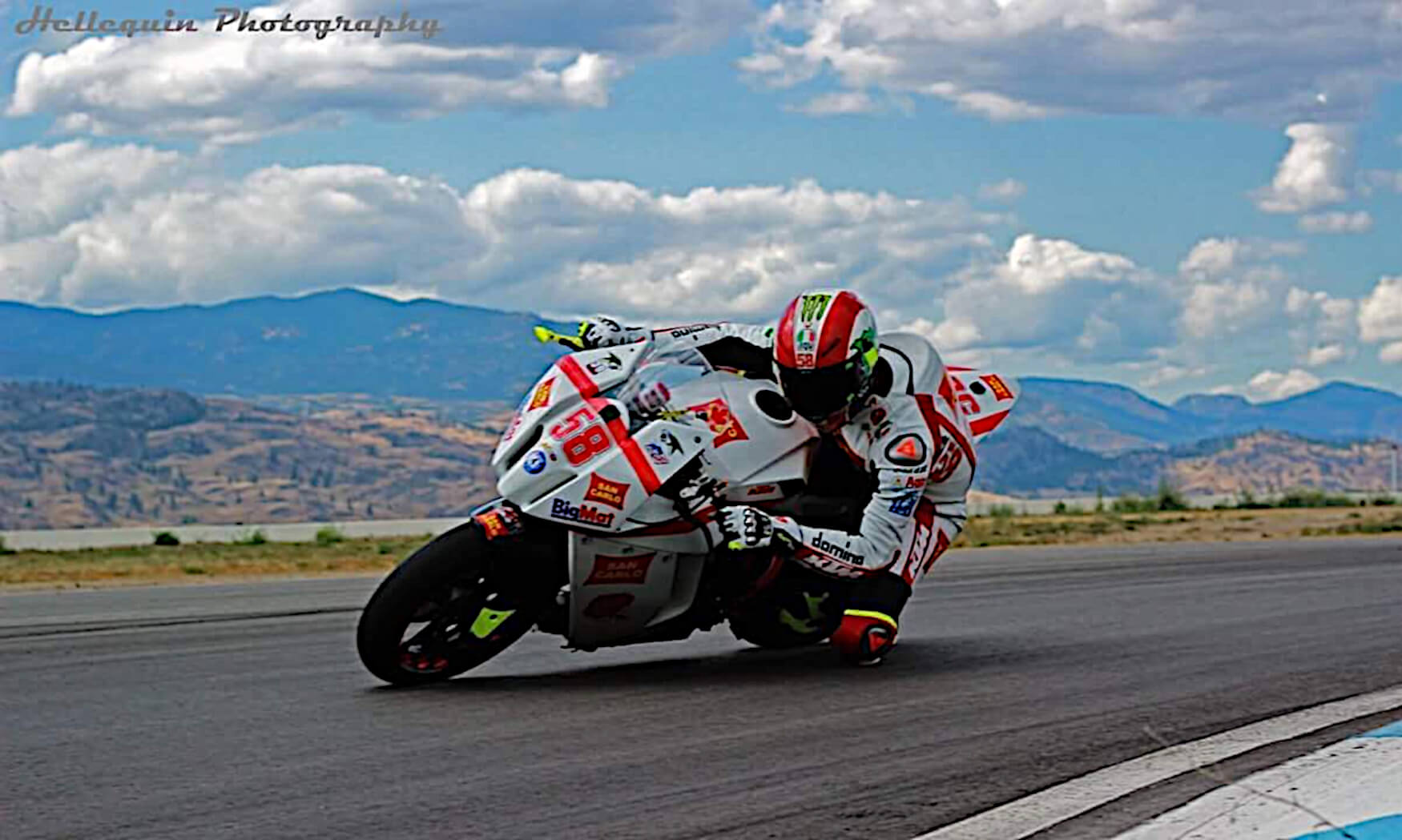 Rider exhibiting clutch control on motorcycle