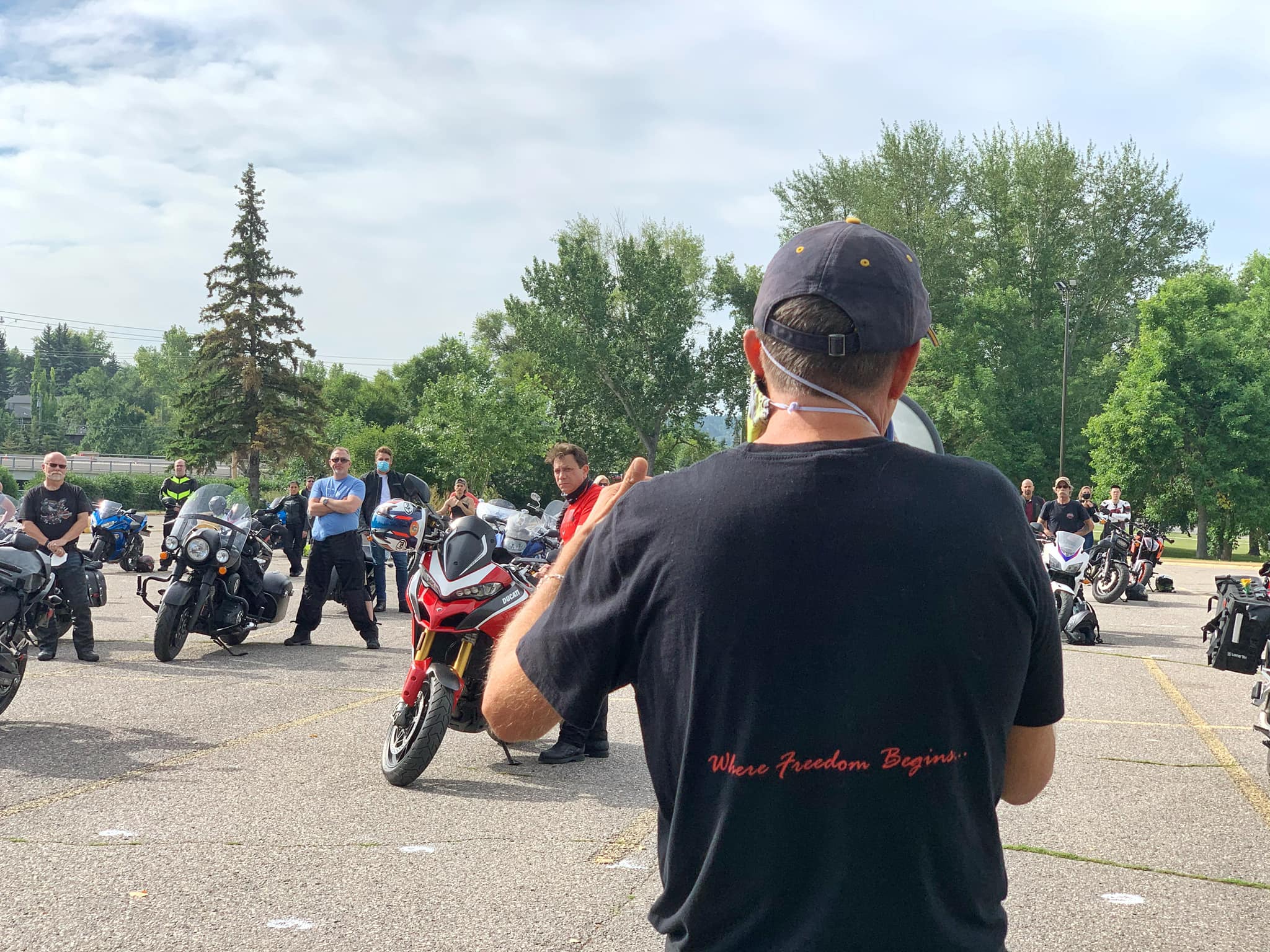 Trevor hosting a little fun ride through the mountains with a bunch of former students over years past.